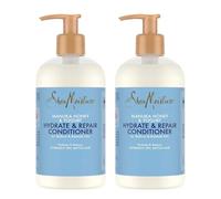 SheaMoisture Acondicionador Hidratación y Reparación para cabello extremadamente seco y quebradizo con Miel de Manuka y Yogur sin siliconas 2 x 384 ml