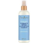 SheaMoisture Acondicionador Leave-In Hydrate & Repair, Pelo Rizado Seco y Dañado, Anti Frizz, Hidratación Intensa, Miel de Manuka, Yogur, Aceite de Baobab y Manteca de Karité, 237 ml