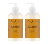 SheaMoisture Acondicionador Reparador para cabello dañado con Manteca de Karité Pura sin siliconas 2 x 384 ml