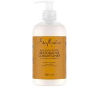 SheaMoisture Acondicionador Restaurativo Manteca de Karité - Extra Hidratante para Cabello Grueso, Rizado o Seco - Con Aceite de Argán y Alga Marina - Sin Sulfatos - 1 x 384 ml