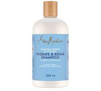 SheaMoisture Champú Hydrate & Repair, Cabello Rizado Seco y Dañado, Acción Hidratante y Reparadora, Anti Frizz, Miel de Manuka, Yogur, Proteínas y Manteca de Karité, 384 ml