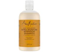 SheaMoisture Champú Manteca de Karité - Champú Rizos Extra Hidratante para Cabello Grueso y Rizado - Con Aceite de Argán y Alga Marina - Sin Sulfatos - 1 x 384 ml