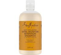 SheaMoisture Champú Manteca de Karité - Champú Rizos Extra Hidratante para Cabello Grueso y Rizado - Con Aceite de Argán y Alga Marina - Sin Sulfatos - 1 x 384 ml