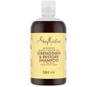 SheaMoisture con Aceite de Ricino Negro de Jamaica Champú Fortalece y Repara, hidratación máxima para cabello natural, tratado químicamente o peinado con calor 384 ml