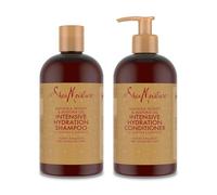 SheaMoisture Champú y Acondicionador para cabello seco y dañado con Miel de Manuka y Aceite de Mafura pack para el cuidado del cabello 2x 384 ml - 2 productos