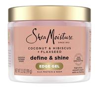 SheaMoisture Flaxseed Edge Control Gel Hair Productos para el Cabello Curvado con Coco y Hibisco Sin Parabeno 3.5 oz