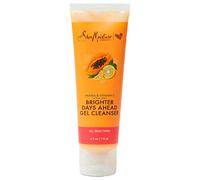 Sheamoisture - Limpiador en gel para tono de piel opaco, desigual, papaya y vitamina C, limpiador facial para tono de piel desigual, 4 onzas