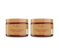 SheaMoisture Mascarilla Capilar Hidratación Intensiva para cabello seco y dañado con Miel de Manuka y Aceite de Mafura sin siliconas 2 x 355 ml
