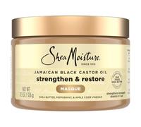 SheaMoisture - Mascarilla de tratamiento de aceite de ricino negro | Para cabello seco y dañado, acondiciona y fortalece profundamente con aceite de ricino negro jamaicano y manteca de karité.