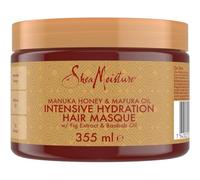 SheaMoisture Mascarilla Intensive Hydration, Cabello Rizado, Encrespado y Dañado, Pelo Suave y Regenerado, Hidratación, Miel de Manuka, Aceite de Mafura y Manteca de Karité, 355 ml