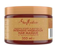 SheaMoisture Mascarilla Intensive Hydration, Cabello Rizado, Encrespado y Dañado, Pelo Suave y Regenerado, Hidratación, Miel de Manuka, Aceite de Mafura y Manteca de Karité, 355 ml