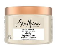 Sheamoisture Shea Sugar Body Scrub para nutrir y reponer la piel del aceite de coco virgen del cuerpo hidratante diariamente con nutrientes de humeda