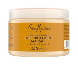 SheaMoisture Tratamiento Hidratante Manteca de Karité - Crema Rizos Extra Hidratante para Cabello Grueso, Rizado o Seco - Con Aceite de Argán y Alga Marina - Sin Sulfatos - 1 x 355 ml