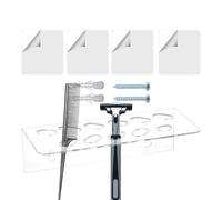 Shear Holder - Organizador para barbería de 7,48 x 3,46 x 2,17 pulgadas, soporte de pared acrílico con 11 agujeros | Organización para el hogar para oficina en interiores Groomer Sewing Kitchen