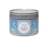 Shearer Candles Vanilla and Coconut Vela, Cera de Coco, Blanco, 6cm l x 6cm w x 4.7cm h, 120 Unidades