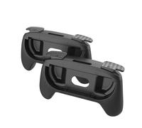 SHEAWA 2PCS Grip Handle Set Compatible with Switch 2 Console - Anti-Slip ABS Controller Grips with Non-Slip Texture (Black)