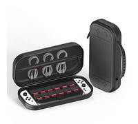 SHEAWA Carrying Case for Switch 2 Console -Protective Hard Shell Pouch Water-Resistant Storage Bag with 10 Game Card Slots, Travel Case (Black Small Size)