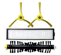 SHEAWA Cepillo principal, paño de fregona, cepillo lateral para LG Hom Bot VR6270LVM VR65710 VR6260LVM Series Robot Cleaners (1 filtro + 1 cepillo de rodillo central + 1 par de cepillos laterales)