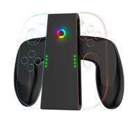 SHEAWA Game Handle Connector for Switch 2 Joy-Con, Ergonomic ABS Handles with Multi-Function Design & Continuous Charging