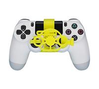 SHEAWA Mando de juego PS4 Mini volante de repuesto para Sony PS4 Racing Game Accessories (amarillo)