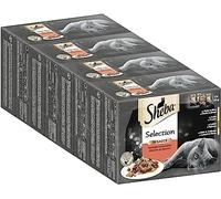 Sheba Alimento húmedo Selection in Sauce Gatos, Sabrosa creación en Salsa, Pack de 4 Unidades (4 x 12 x 85 g)