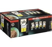 Sheba Comida húmeda para Gatos delicadeza en gelatina, 40 Bolsas de porciones, 40 x 85 g - Comida para Gatos húmeda, variación Fina de Aves de Corral con Pato, Pollo, Aves de Corral y Pavo