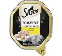Sheba Comida para Gatos, Comida húmeda, delicadeza en gelatina, con Pollo (Paquete de 6)