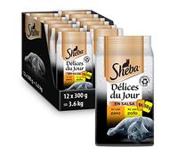 Sheba Délices du Jour Comida húmeda para Gatos, Sabor Ave en Salsa
