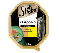 SHEBA Finesse, bandeja de 85 g: comida húmeda completa para gatos adultos, con pato y pollo, en forma de paté