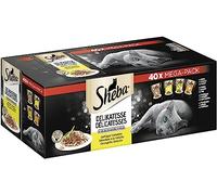 Sheba Katzennassfutter Delikatesse in Gelee Completo para Gatos Adultos: alimento para Mascotas, 85 g (40er Pack), 3400