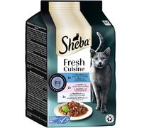 Sheba Multipack Fresh Cuisine Taste of Tokio - Bolsa de porciones con atún y salmón MSC 6 x 50 g