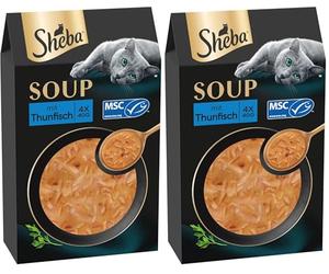 Sheba Multipack Soup - Comida húmeda para Gatos en Bolsa de porciones - Atún - 40 x 40 g (Paquete de 2)