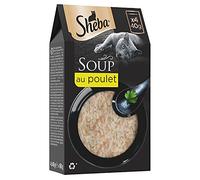 Sheba Multipack Soup - Comida húmeda para Gatos en Bolsa de porciones - Pollo - 40 x 40 g