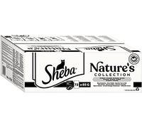 SHEBA Nature's Collection in Sauce - Comida húmeda para Gatos (MSC) en Bolsa de porciones - 72 x 85 g