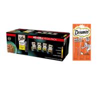 Sheba Nature's Collection Poultry Jelly Flavours - comida húmeda para gatos 40x85g + DREAMIES 30g