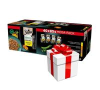 Sheba Nature's Collection Poultry Jelly Flavours - comida húmeda para gatos 40x85g + SORPRESA PARA EL GATO