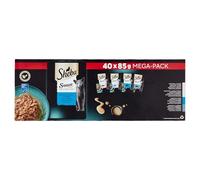 Sheba Sauce Collection Bolsas frescura Comida húmeda Selección de Pescado para Gato Adulto 4 variedades 40x85g