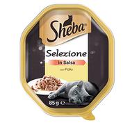 Sheba Selección en salsa con pollo delicioso 85 g - Comida para gatos - 22 paquetes