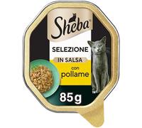 Sheba Selección en Salsa con Sabroso Cordero y Pollo 85 g - Comida para Gato - 22 Paquetes