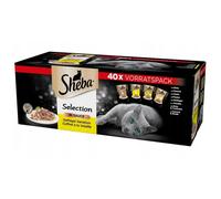 SHEBA Selection en bolsa de salsas 40x85g sabor a aves gatos adultos