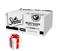 SHEBA Selection Select Slices Sabores de Aves bolsitas 120x85 g - alimento húmedo completo para gatos adultos, en salsa