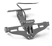 SHECOS para Yamaha para TMAX 500 530 560 SX DX Tech MAX ABS Soporte De Matrícula Trasera Soporte De Matrícula con Eliminador De Guardabarros Limpio Trasero Ligero (Color : A Gary)