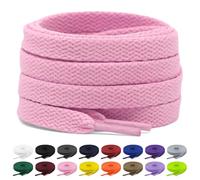 Shecret 2 Pares de Cordones, Cordones Planos de 8mm, Cordones Zapatillas Deporte Para Zapatillas Deportivas, Correr, Adultos, Niños, Poliéster