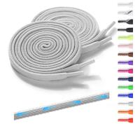 Shecret 2 Pares de Cordones Elásticos - Cordones Elásticos Sin Nudo, 7 mm Ancho, Planos, Cordón de Zapato Sin Atar para Niños y Adultos