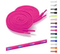 Shecret 2 Pares de Cordones Elásticos - Cordones Elásticos Sin Nudo, 7 mm Ancho, Planos, Cordón de Zapato Sin Atar para Niños y Adultos