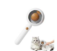 Shedding Cat Brush, Dog Grooming Comb, Cleaning Pet Brush, Hair Release Button Design, Spray-Compatible Detangler, 1-Pack Blue, for Long & Short Haired Pets Grooming