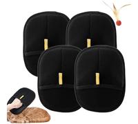 Shedly Sweep Pro, guante Shedly Sweep Pro, removedor electrostático de pelo de mascotas reutilizable de doble cara para sofá, ropa, alfombra (negro, 4 piezas)