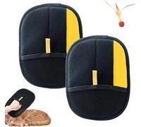 Shedly Sweep Pro, guante Shedly Sweep Pro, removedor electrostático de pelo de mascotas reutilizable de doble cara para sofá, ropa, alfombra (mezcla, 2 piezas)