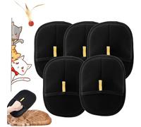 Shedly Sweep Pro, guante Shedly Sweep Pro, removedor electrostático de pelo de mascotas reutilizable de doble cara para sofá, ropa, alfombra (negro, 5 piezas)