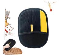 Shedly Sweep Pro, guante Shedly Sweep Pro, removedor electrostático de pelo de mascotas reutilizable de doble cara para sofá, ropa, alfombra (amarillo, 1 unidad)